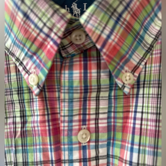 Ralph Lauren button down plaid classic fit shirt - Picture 2 of 8